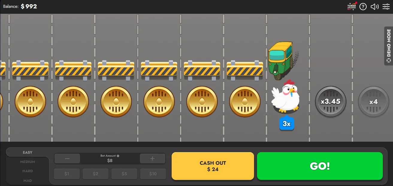 Demo Game Chicken Route