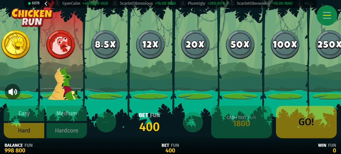 Demo Game Chicken Run