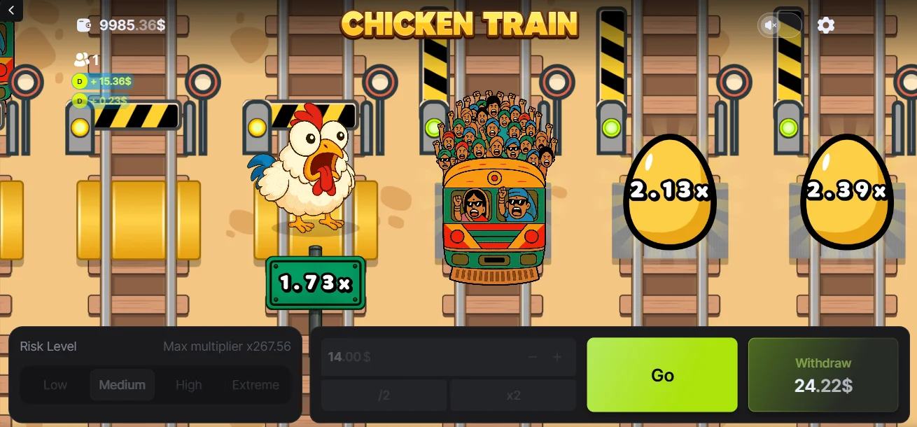 Demo Game Chicken Train